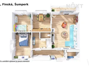 Prodej bytu 3+1, Šumperk, Finská, 64 m2