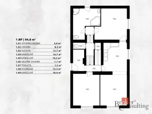 Prodej vily, Praha - Modřany, Pancířova, 287 m2