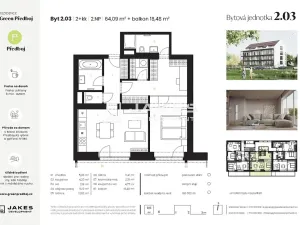 Prodej bytu 2+kk, Předboj, Ke Tvrzi, 64 m2