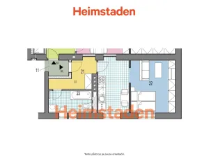 Pronájem bytu 1+kk, Havířov - Město, Sadová, 32 m2