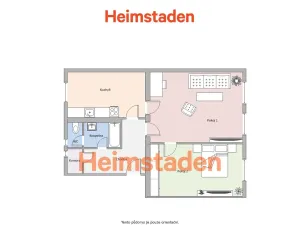 Pronájem bytu 2+1, Havířov - Šumbark, Okružní, 55 m2