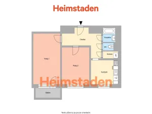 Pronájem bytu 2+1, Havířov - Město, Rossenbergových, 57 m2