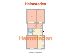 Pronájem bytu 3+1, Ostrava - Poruba, Matěje Kopeckého, 75 m2