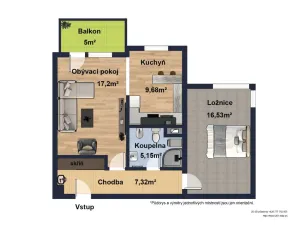 Prodej bytu 2+kk, Klatovy - Klatovy III, Luční, 63 m2