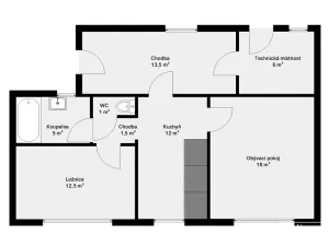 Prodej rodinného domu, Štěkeň, 69 m2