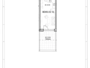 Pronájem bytu 1+kk, Beroun - Beroun-Město, Nepilova, 36 m2