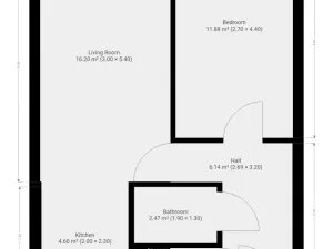 Pronájem bytu 2+kk, Praha - Černý Most, Kpt. Stránského, 46 m2
