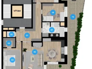 Pronájem kanceláře, Ostrava, F. X. Riepla, 203 m2