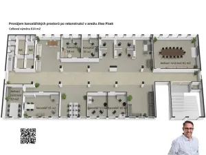 Pronájem kanceláře, Písek, U Vodárny, 614 m2