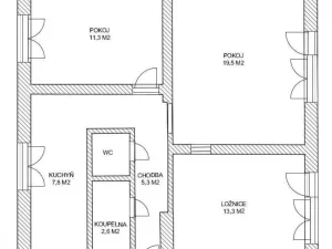 Prodej bytu 3+1, Ústí nad Orlicí, Zborovská, 69 m2