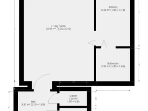 Pronájem bytu 1+kk, Praha - Nusle, 5. května, 36 m2
