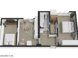 Prodej bytu 2+kk, Praha - Žižkov, Biskupcova, 47 m2