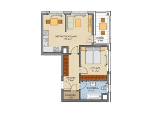 Prodej bytu 2+kk, Praha, Huppnerova, 51 m2