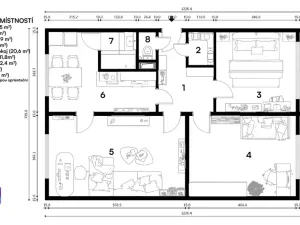 Prodej bytu 3+1, Brno, Řezáčova, 75 m2