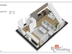 Prodej bytu 3+kk, Černošice, Zdeňka Lhoty, 74 m2