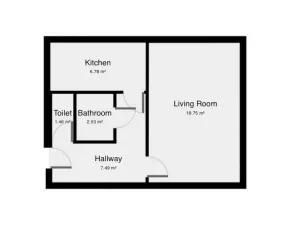 Pronájem bytu 1+1, Praha - Vršovice, Na louži, 36 m2