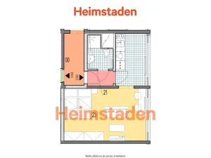 Pronájem bytu 1+kk, Ostrava - Moravská Ostrava, Gen. Píky, 25 m2