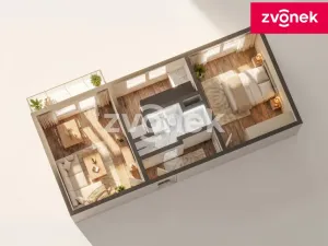 Prodej bytu 2+1, Otrokovice, 52 m2