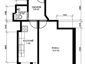 Pronájem bytu 1+1, Brno - Židenice, Šámalova, 28 m2
