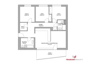 Prodej bytu 4+kk, Hradec Králové - Pražské Předměstí, Farářství, 124 m2