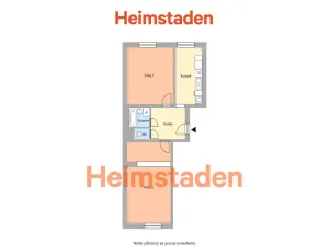 Pronájem bytu 2+1, Ostrava - Poruba, Budovatelská, 59 m2