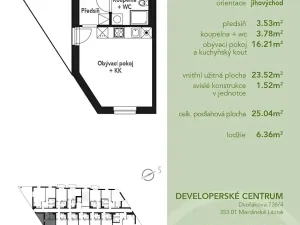 Prodej bytu 1+kk, Mariánské Lázně, Chebská, 25 m2
