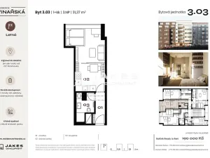 Prodej bytu 2+kk, Praha, 30 m2