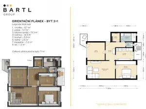 Pronájem bytu 3+1, České Budějovice - České Budějovice 5, E. Beneše, 76 m2