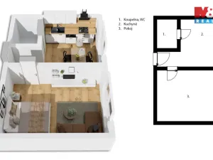 Prodej bytu 1+1, Polička - Horní Předměstí, M. Bureše, 37 m2
