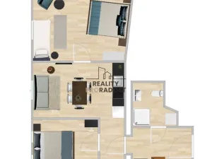 Pronájem bytu 3+kk, Brno, Vlhká, 67 m2