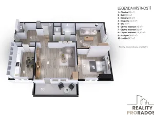 Prodej bytu 3+1, Brno, Švermova, 72 m2