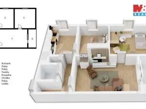 Prodej bytu 3+1, Zdice, Havlíčkova, 85 m2