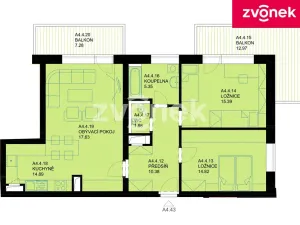 Pronájem bytu 3+kk, Uherské Hradiště, 80 m2