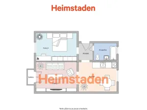 Pronájem bytu 2+1, Ostrava - Poruba, Dělnická, 49 m2