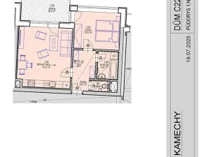 Prodej bytu 2+kk, Brno, Chvalovka, 52 m2