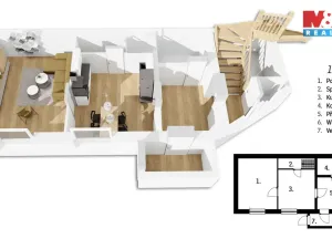 Prodej rodinného domu, Divišov, Na Malé Straně, 106 m2