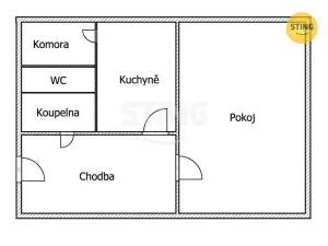 Prodej bytu 1+1, Bruntál, Pionýrská, 23 m2