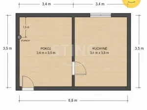 Prodej bytu 1+1, Bruntál, Pionýrská, 23 m2
