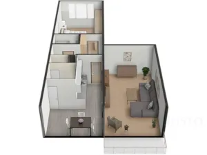 Prodej bytu 2+1, Písek - Budějovické Předměstí, třída Přátelství, 60 m2