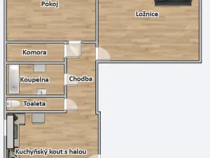 Prodej bytu 2+1, Praha - Vinohrady, Uruguayská, 61 m2