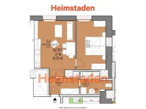 Pronájem bytu 2+kk, Havířov - Město, Jana Švermy, 41 m2