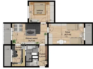 Prodej bytu 3+1, Mladá Boleslav - Mladá Boleslav II, Palackého, 85 m2
