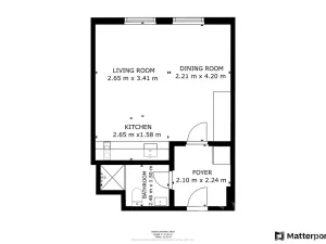 Pronájem bytu 1+kk, Praha - Smíchov, Grafická, 30 m2