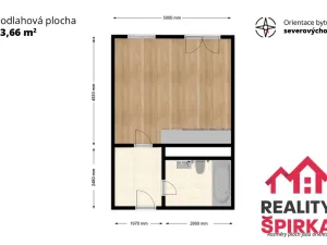 Pronájem bytu 1+kk, Svitavy - Předměstí, Říční, 34 m2
