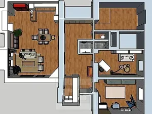 Pronájem bytu 4+kk, Praha - Vršovice, Kodaňská, 145 m2