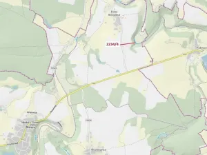 Dražba pozemku, Římov, 1687 m2