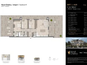 Prodej bytu 4+kk, Praha - Dolní Chabry, Kadaňská, 118 m2