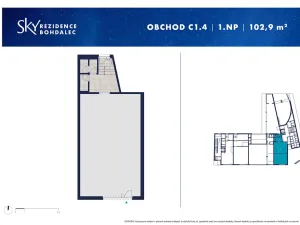 Pronájem obchodního prostoru, Praha - Michle, U plynárny, 104 m2