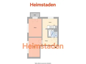 Pronájem bytu 2+1, Ostrava - Mariánské Hory, Výstavní, 56 m2