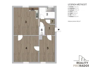Prodej bytu 3+kk, Jablonec nad Nisou, Prosečská, 63 m2